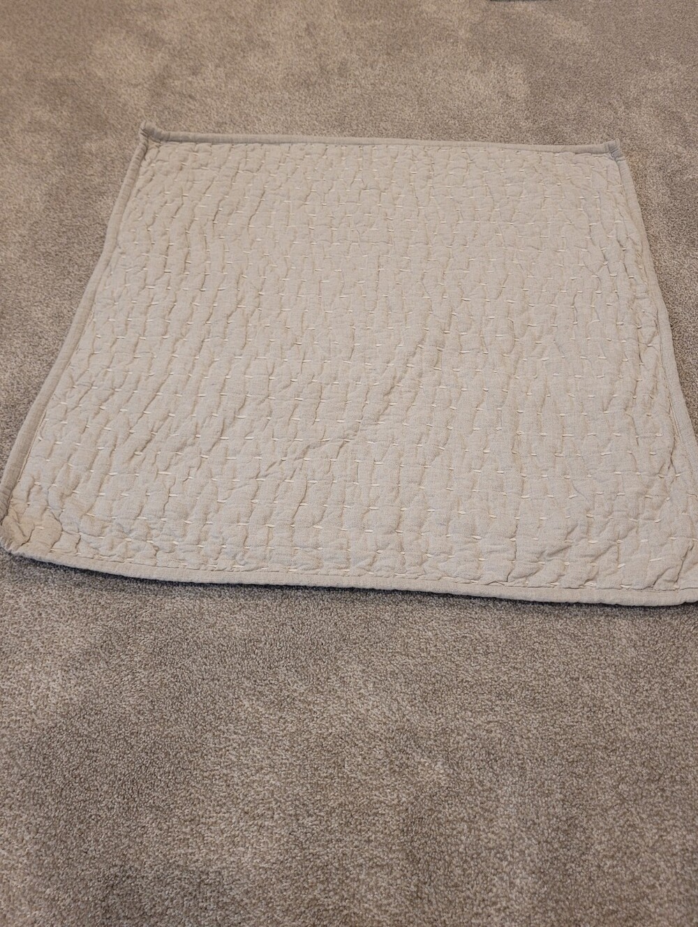 Quince Large Grey Textured Pillow Case 25"x25"